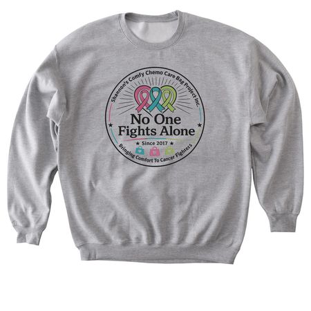 Supporting Adult Cancer Fighters, a Sport Grey Softstyle Crewneck Sweatshirt