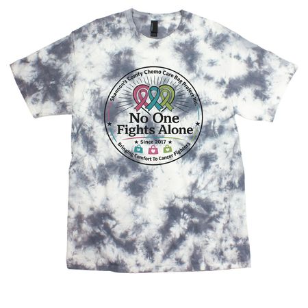 Supporting Adult Cancer Fighters, a Grey Crystal Tie Dye Tee