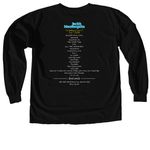 MFEO NYC, a Black Comfort Colors Long Sleeve Tee (back-view)