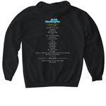 MFEO NYC, a Black Gildan Softstyle Pullover Hoodie (back-view)