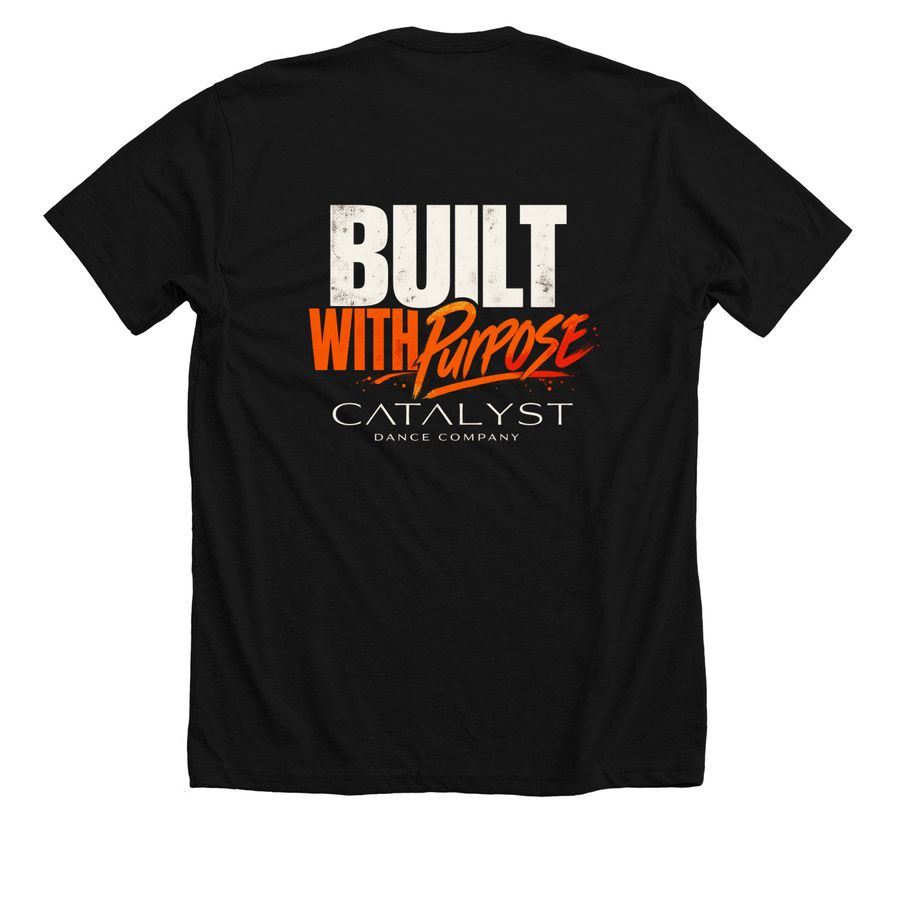 913 | Catalyst Dance Company, a Solid Black Blend Premium Unisex Tee (back-view)