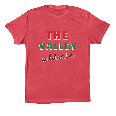 The Valley, a Vintage Red Premium Cotton Tee