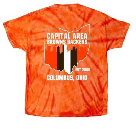 CABB TIE DYE, a Orange Classic Tie Dye Tee