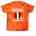 CABB TIE DYE, a Orange Classic Tie Dye Tee (back-view)
