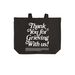 Thank you for grieving with us., a Deep Black Cotton Canvas Tote Bag (back-view)