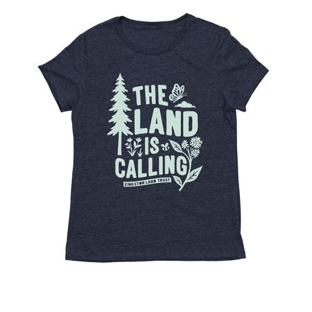 The Land is Calling Women's Tee, a Rebel Blue Allmade Eco Triblend Women?s Tee