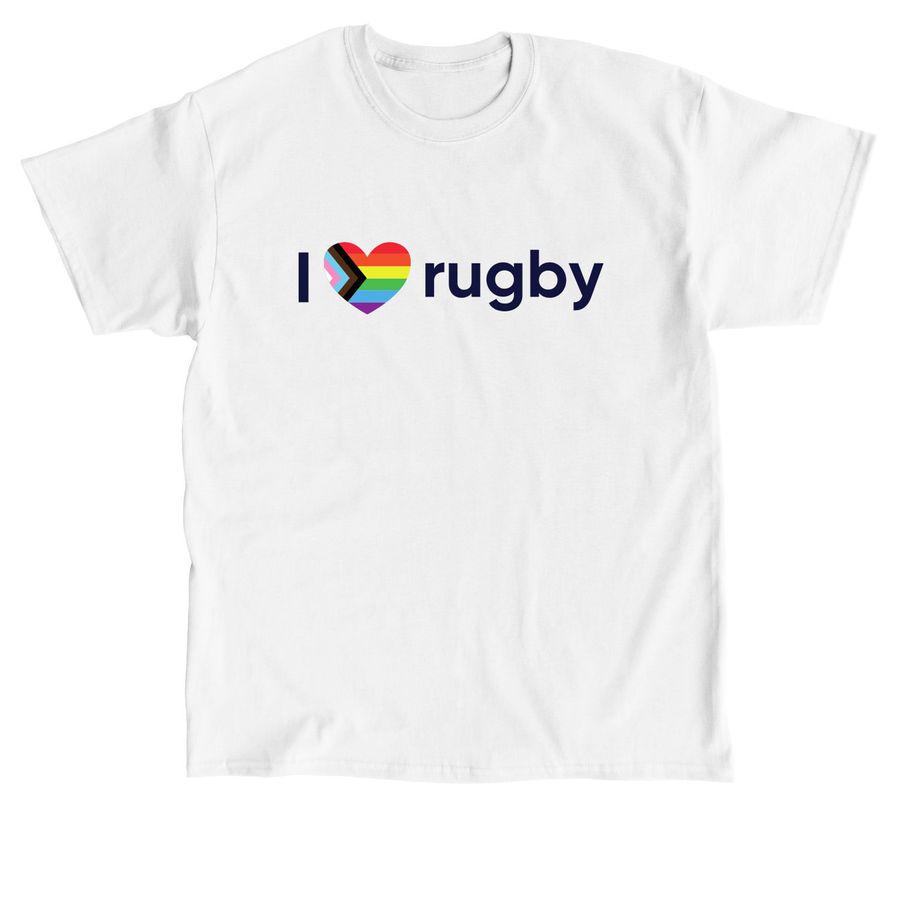 I Heart Rugby Inclusion T-Shirt, a White Classic Unisex Tee