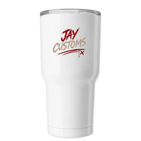 Jay custom 30oz cup, a White Insulated Tumbler