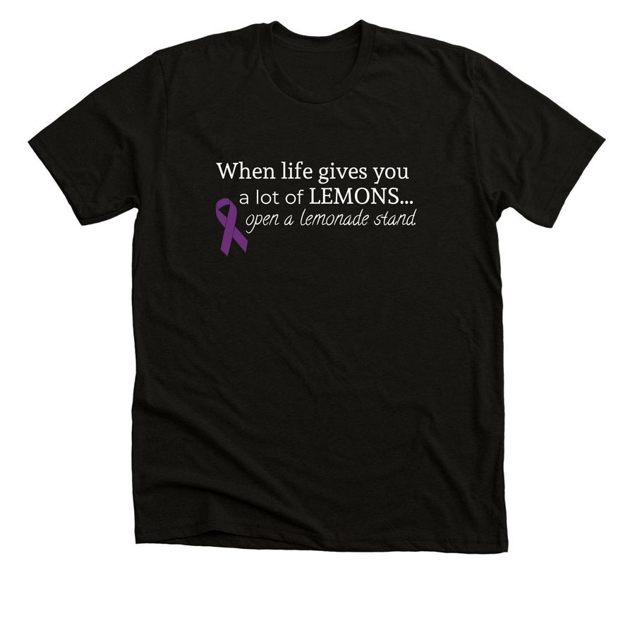 Lilah's Lemonade Stand&nbsp;, a Black Heather Premium Unisex Tee