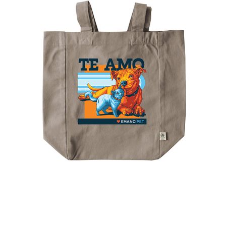 Te Amo Tote, a Pumice Recycled Cotton Tote Bag