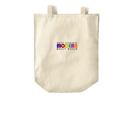 WV Modern Quilt Guild, a Natural Over-the-Shoulder Shopping Tote Bag
