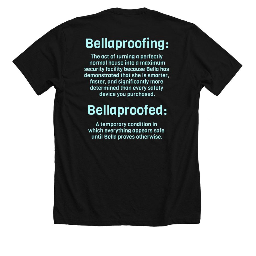 Stxbp1 Team Bella, a Solid Black Blend Premium Unisex Tee (back-view)