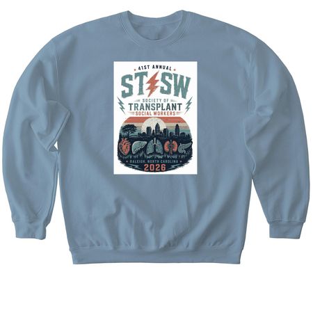 STSW 26, a Stone Blue Softstyle Crewneck Sweatshirt
