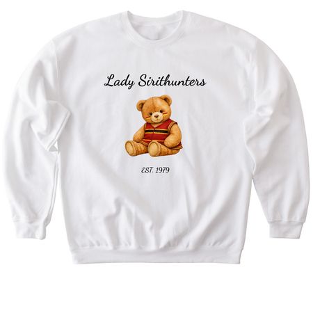 LSH BEAR, a White Softstyle Crewneck Sweatshirt
