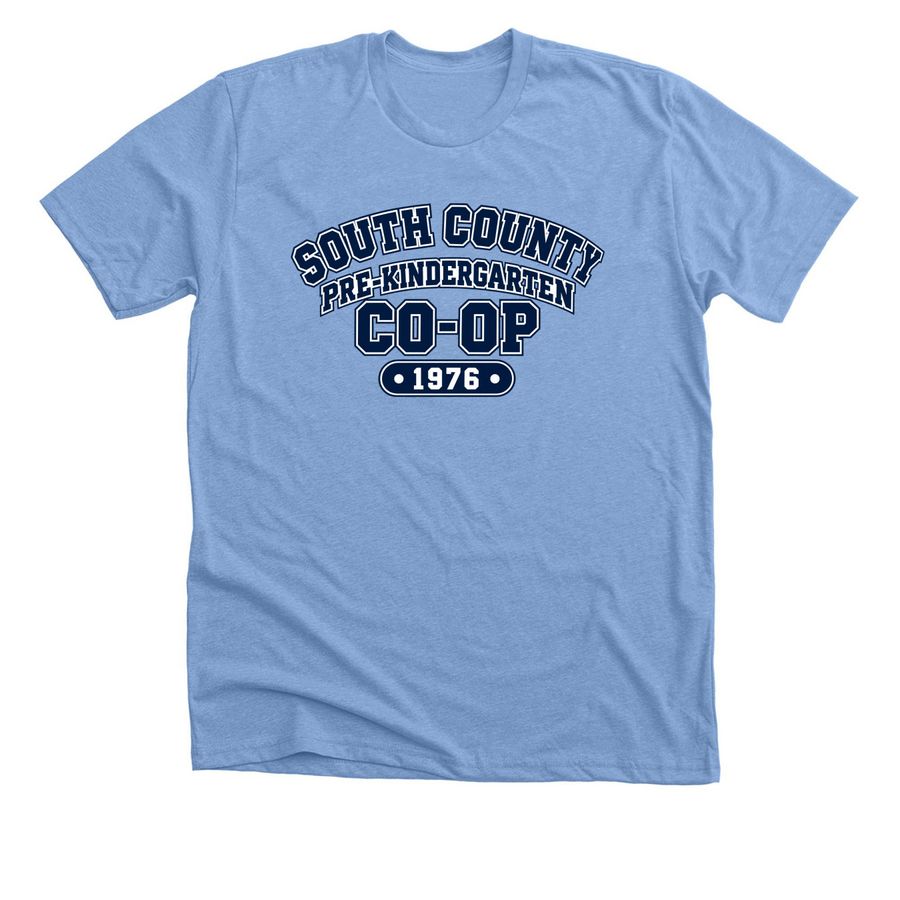 SCPC Varsity Collection, a Heather Carolina Blue Premium Unisex Tee