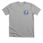 Arctic Rush Sled Dogs, a Athletic Heather Premium Unisex Tee (back-view)