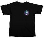 Arctic Rush Sled Dogs, a Black Comfort Colors Unisex Tee (back-view)