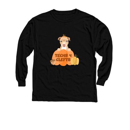 Pumpkin Pup, a Black Youth Long Sleeve Tee