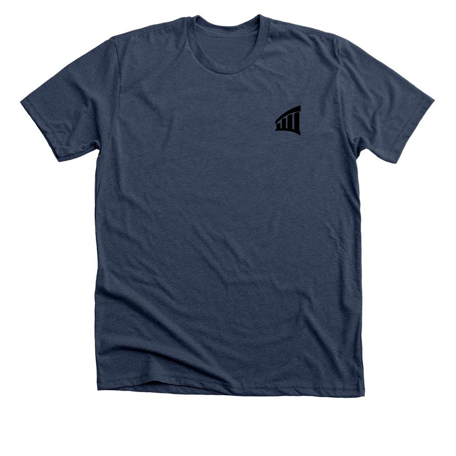 Classic B&W&nbsp;, a Heather Navy Premium Unisex Tee