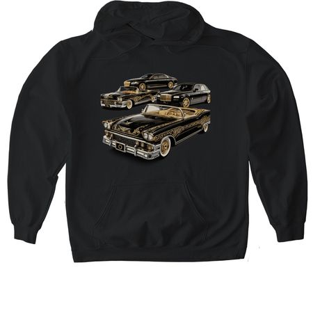 Lowrider Expensive Whips, a Black Gildan Softstyle Pullover Hoodie