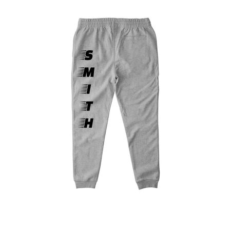 S.M.I.T.H, a Heather Grey Stanley/Stella Unisex Flyer Jogger (back-view)