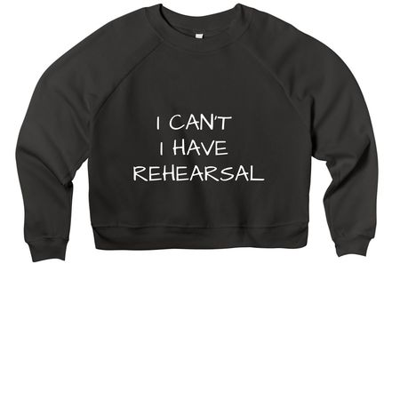 2026 Nutcracker Rehearsal Merch, a Dark Grey Women's Premium Cropped Raglan Sweatshirt