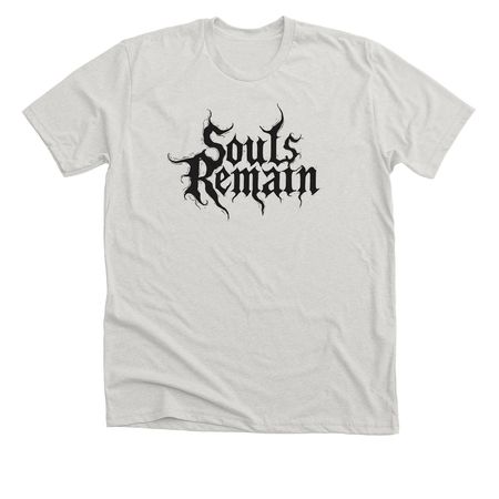 Souls Remain Black Logo, a Heather Cement Premium Unisex Tee