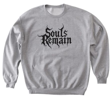 Souls Remain Black Logo, a Sport Grey Softstyle Crewneck Sweatshirt