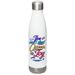 You Can't Steal Queer Joy: Water Bottle, a White Stainless Steel Water Bottle