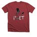 #TheStageIsAWorld, a Heather Canvas Red Premium Unisex Tee
