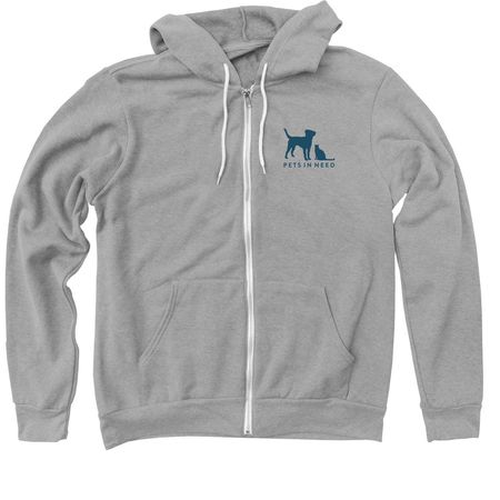 Pets In Need ? General ? Shelter Collection, a Athletic Heather Zip Up Hoodie