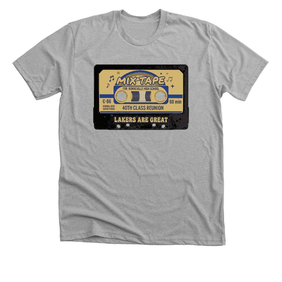 MIXTAPE, a Athletic Heather Premium Unisex Tee
