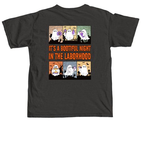 ADU Boo Crew, a Pepper Comfort Colors Unisex Tee (back-view)