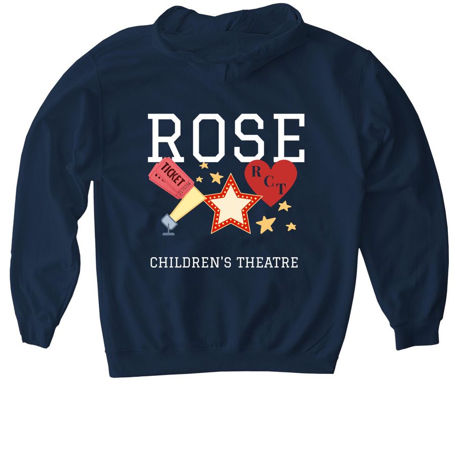 The Rose Hoodie&nbsp;, a Navy Gildan Softstyle Pullover Hoodie