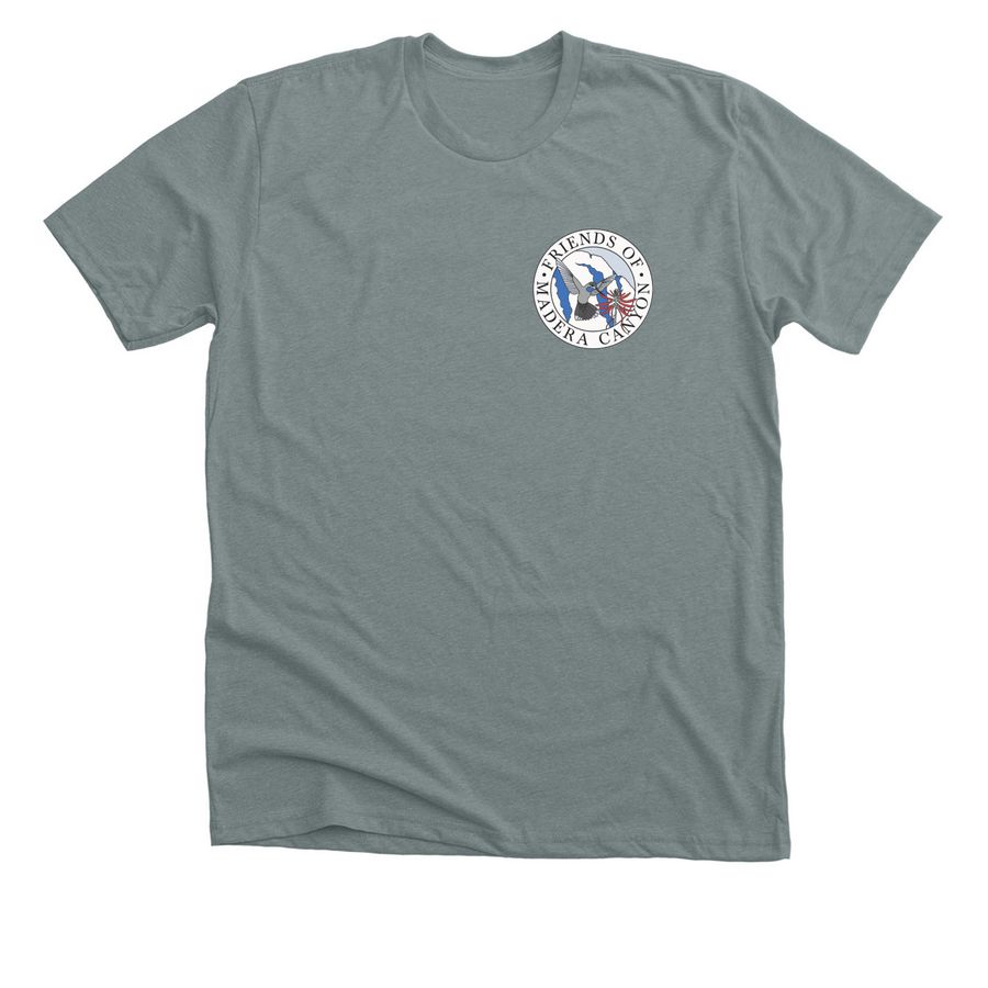 Friends of Madera Canyon, a Heather Blue Storm Premium Unisex Tee