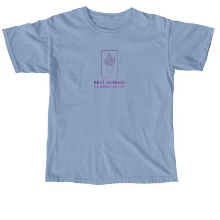 Beet Hunger - SUN HC, a Washed Denim Comfort Colors Youth Tee