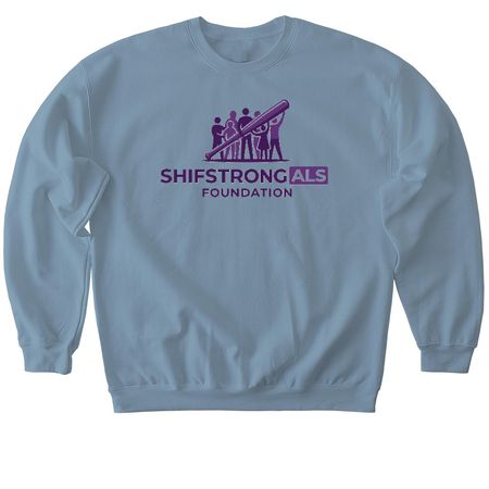 Shifstrong classic T Shirts and Sweatshirt, a Stone Blue Softstyle Crewneck Sweatshirt