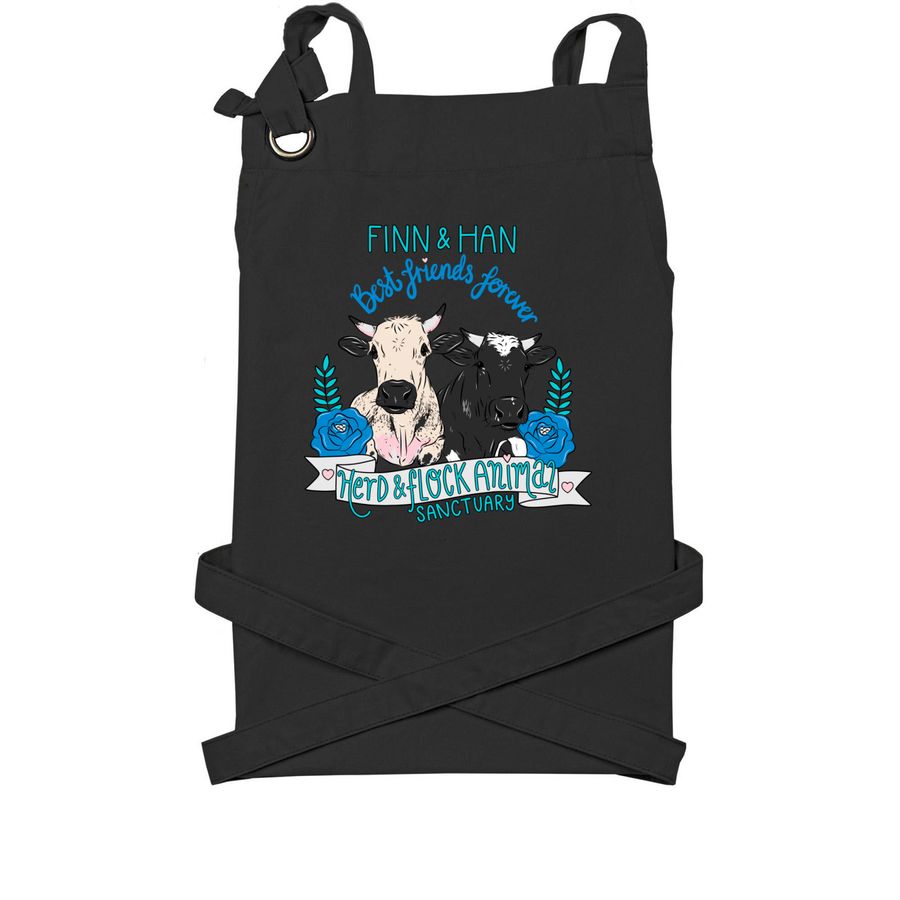Finn & Han BFFs, a Black Cotton Canvas Pocket Apron