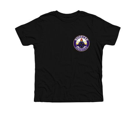 Rooster Sukhoi, a Solid Black Blend Premium Youth Tee