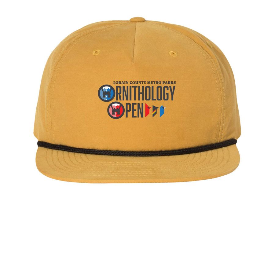 Ornithology Open - Hat, a Biscuit/ Black Printed Umpqua Snapback Cap