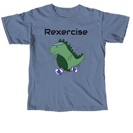 Rexercise Cardio 2026, a Blue Jean Comfort Colors Unisex Tee