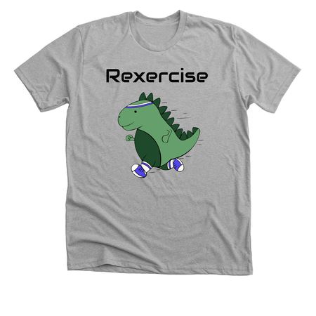Rexercise Cardio 2026, a Athletic Heather Premium Unisex Tee
