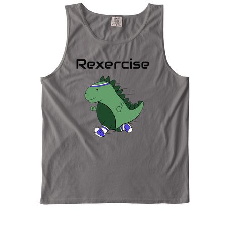 Rexercise Cardio 2026, a Grey Comfort Colors Tank Top