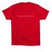 A Revolutionary Summer 2026, a Red Premium Cotton Tee (back-view)