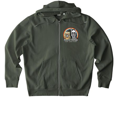 Phoebe & Paloma Zip Ups, a Khaki Green Stanley/Stella Unisex Cultivator 2.0 Zip Up Pullover Hoodie