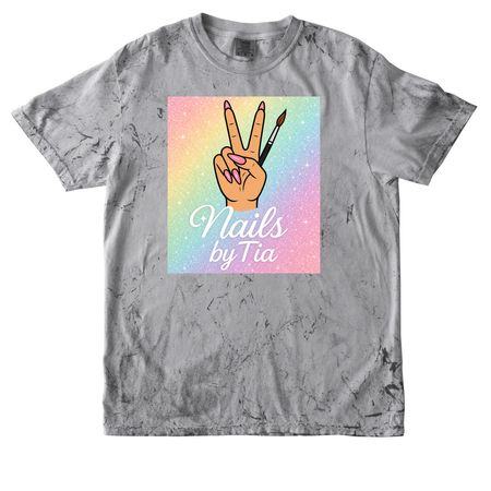 Nails by Tia merch ????, a Smoke Comfort Colors Colorblast Tee