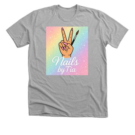 Nails by Tia merch ????, a Athletic Heather Premium Unisex Tee