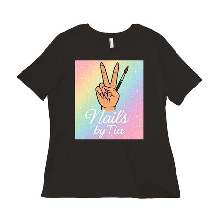 Nails by Tia merch ????, a Black Women?s Relaxed Cotton Tee