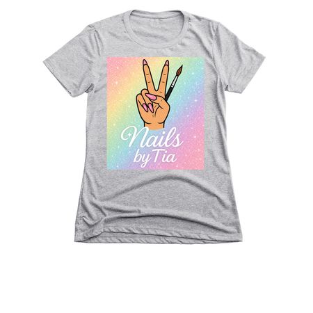 Nails by Tia merch ????, a Dark Heather Grey Women's Slim Fit Tee