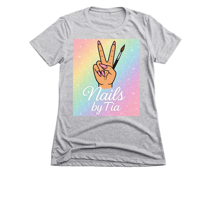 Nails by Tia merch ????, a Dark Heather Grey Women's Slim Fit Tee